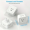thumbnail image 2 of MesaSe 1pc/2pcs 5-Outlet Multi-Plug Splitter with Side Outlet  Travel  Cruise  Office  Dorm Essentials, 2 of 6