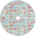 thumbnail image 1 of FMSHPON Valentine's Day Mother's Day Red Heart Love Xmas Christmas Tree Skirt Stand Mat for Holiday Party Decoration Indoor Outdoor 36 inches, 1 of 6