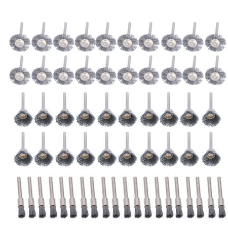 

2024 60Pcs Steel Wire Wheels Metal Grinding Pen Brushes Set Kit Accessories for Rotary Tool