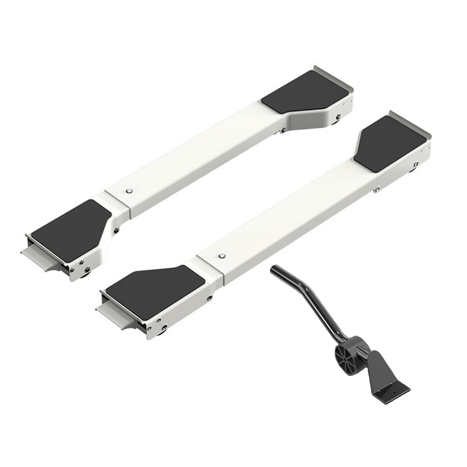 Baoblaze Extendable Appliance Rollers Dryers Holder for Refrigerator Washing Machines White