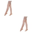 thumbnail image 2 of Qarigey Calentadores de piernas para mujeres y niñas, calcetines largos sin pies, medias de Ballet de baile de invierno y otoño Type2 NO2, 2 of 6