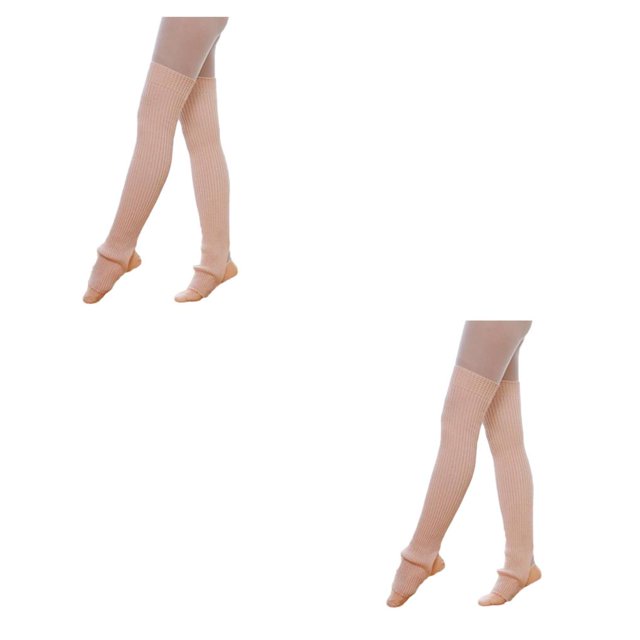 Minnieouse 1 Pair Leg Warmers Socks Fashionable Dance Friendly Warm Ballet Autumn Winter Thicken Skin Leg Stocking Stockings for Rosa 2piezas