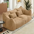 thumbnail image 5 of Aukfa Cloud Comfy Sofa, 24.4" Deep Seat Loveseat Couch for Living Room, No Assemble,Chenille,Coffe, 5 of 8