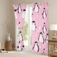 thumbnail image 3 of Manfei Kawaii Penguin Blackout Curtains Set of 2 (52x84 Each) for Preppy Kids Children,Merry Christmas Window Curtains,Happy Winter Xmas Curtains and Drapes,Ultra Soft Home Decor, 3 of 6