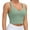 Green, variant on 2PACK Women's Longline Sports Bra Wirefree Padded Medium Support Yoga Bras Gym Running Workout Tank Tops