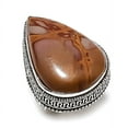 thumbnail image 2 of Natural Noreena Jasper Gemstone Handmade 925 Sterling Silver Ring Size 6, 2 of 2