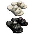 thumbnail image 4 of Casa con calavera sandalias verano antideslizantes chanclas punk (40-41 Beige), 4 of 8