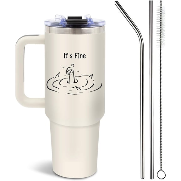 Leaving Job Gifts for Coworkers, Going Away Tumbler for Women, Men, Birthday Gift for Co-Worker, Friends, Farewell Gifts, 40 Oz Tumbler with Handle, 1PCS