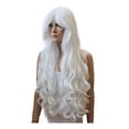 thumbnail image 2 of Peluca Blanco Ondulada Larga Sintetica Fleco Estilizable blanco Unitalla Lymalimoon SW Ondulada Blanco, 2 of 5