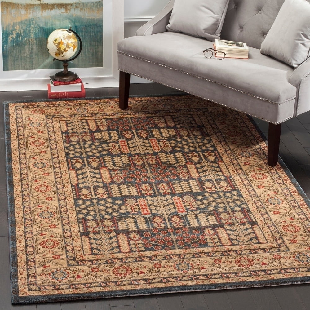 SAFAVIEH Mahal Phylliss Oriental Runner Rug, Red/Natural, 2'2" x 16'