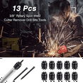 thumbnail image 3 of Spot Weld Cutter Set,Double Sided Spot Weld Cutter 3/8 HSS Spot Weld Cutter Remover Drill Bits Hex Sheet for Power Drill, 3 of 5