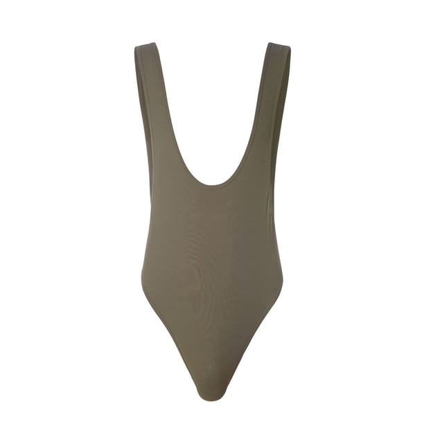 Bikini erótico de una pieza con solapa de nailon para hombre
