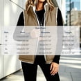 thumbnail image 2 of DISKEBUISS Women's Sherpa Lined Puffer Vest Stand Collar Full Zip Quilted Gilet with Pockets for Fall Winter, 2 of 8