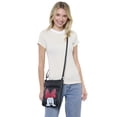 thumbnail image 5 of Disney Minnie Mouse Crossbody Purse Passport Bag Travel Black Faux Leather, 5 of 7