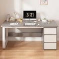 thumbnail image 2 of Mobile Study Table Office Desks Computer Modern Meeting Bedroom Office Desks Student Wooden Scrivania Con Cassetti Furnitures My Lux Decor Round, 2 of 30