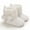 White, variant on Newborn Cotton Booties Anti-Slip Soles For Toddlers Boys Girls Babies Winter Warm Wool Comfortable Sock Shoes (0-12 Month)