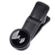 thumbnail image 5 of Moyic 3-en-1 lente de la cámara del teléfono universal portátil gran angular 180 grados lentes de ojo de pez Selfie fotografía Negro 2Conjunto, 5 of 6