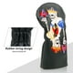 thumbnail image 4 of Golf Wood Club Cover Skull Poker Embroidery and Pu Leather Material Premium Golf Club Cover, Black (4 Pieces Set), 4 of 5