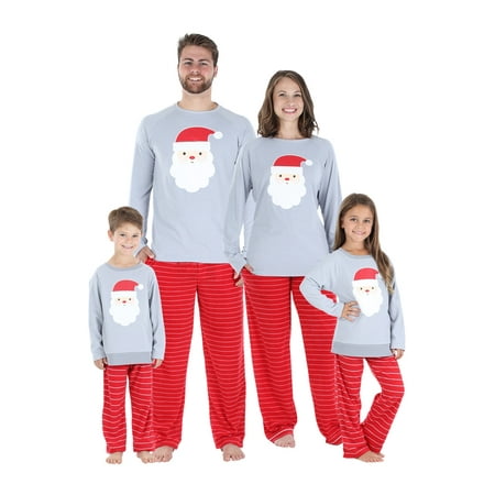

Our Family Pjs Christmas Family Matching Santa Red Fleece Pajama Sets