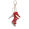 thumbnail image 4 of Girls Rhinestone Key Crystal Pendant Key Chain Christmas Gift -Red High, 4 of 6