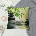thumbnail image 2 of Orinice Bamboo Graphic Decorative Cushion Throw Pillow Cover for Home Couch Living Room Bed Sofa, High-Quality Pillowcase 1PC 22x22in, 2 of 5