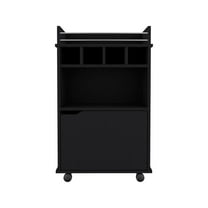 We Have Furniture Bar Cart Kinsley, Living Room, Black