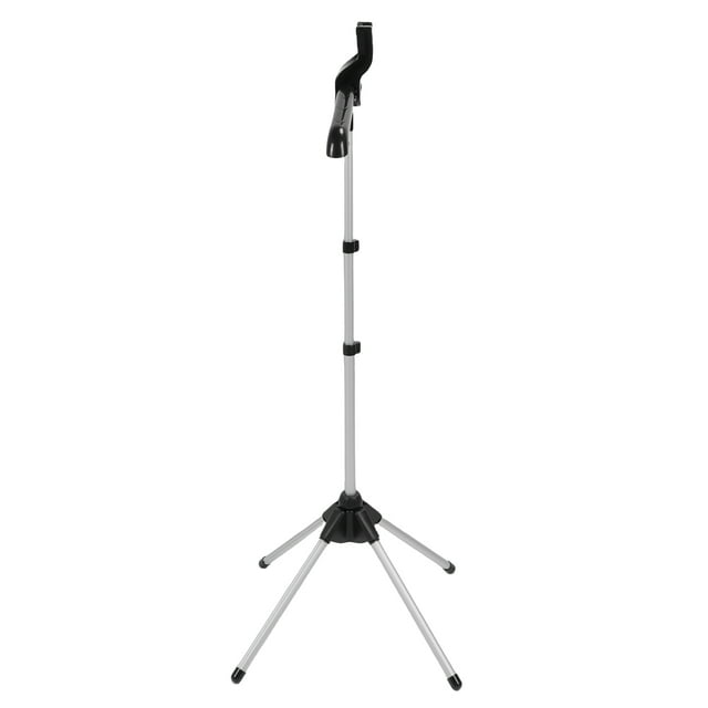 Foldable Adjustable Ironing Garment Stand, Adjustable Steamer Rack with Two Clips, and Height Settings, for Drying and Ironing Clothes, Accommodate Various Clothing Types
