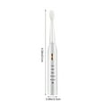 thumbnail image 3 of ZFYXGS Travel Electric Toothbrush for Adults with Case, 8 Brush Heads and 5 Modes, White, 3 of 6