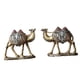 thumbnail image 2 of 2 piezas de estatua de camello, escultura animal, decoración de lujo, divertidas manualidades decorativas Oro, 2 of 9