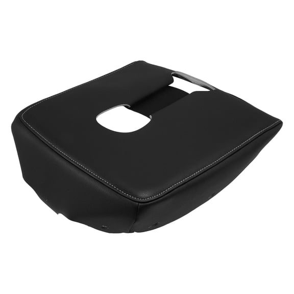 Center Console Armrest Cover Repacement For Chevy Silverado 2019-2026 Auto Leather Suture Console Lid Cover Replacement Black