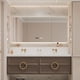 thumbnail image 4 of Light Luxury Oak Bathroom Cabinets Rock Plate Seamless Sink Washstand Modern Washbasin Toilet Vanity French Bathroom Furniture My Lux Decor Round, 4 of 8