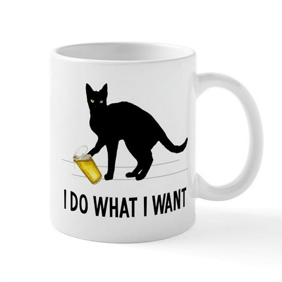 CafePress - I Do What I Want Mugs - 11 oz Ceramic Mug - Novelty Coffee Tea Cup