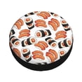 thumbnail image 3 of Gaeub Sushi Roll 14-17in Tire Cover, Spare Tire Cover, for Camper Caravan, Trailer, Car, Truck, SUV, Jeep - 14 inch, 3 of 9