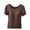 Coffee, variant on Posijego Women's Short Sleeve T-Shirts with Built in Bras Womens Crew Neck Basic Tee Tops Solid Color