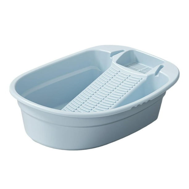 Lavabo de tabla de lavar Tina de lavado de ropa con tina de lavar Limpieza de lavabo de tabla de lavar Azul