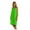 Lime, variant on BY LORA Girls's Bath Wrap, Childs Bath Shower Dress with Adjustable Closure Lightweight Waffle Knee Length Body Wraps for Beach Swimming Pool - Medium
