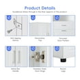 thumbnail image 4 of GDF Studio 69.9" Tall Bathroom Storage Cabinet with Tilt-Out Laundry Basket, 2 Doors, 2 Shelves and 1 Drawer, White, 4 of 8