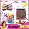 thumbnail image 2 of Kit de cartera Needlepoint Craftiloo para niños, bordado con unicornios, 2 of 5