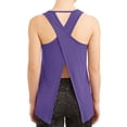 thumbnail image 3 of Racerback Tank Tops for Women Crew Neck Sleeveless Loose Fit Tee Shirts Spring Business Casual Work Shirts Running Sportswear Purple, Size XXL, 3 of 4
