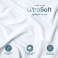thumbnail image 4 of Bare Home Pillow Sham Set - Premium 1800 Collection - Double Brushed - Standard, White, 4 of 9