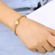 thumbnail image 2 of Brazalete Pulsera forma de espiral con dije de corazon color oro rosado Ryscom casual, 2 of 2