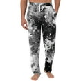 thumbnail image 2 of GrmtClth Pajamas for Men Ultra Lightweight Camo Print Pajama Bottoms Casual Elastic Waist Lounge Pants Soft&comfort Sleep Pants with Pockets and Button Fly Black M, 2 of 5