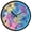 Colorful Tropical Palm Leaves, variant on Dailycode Night Light Wall Clock Glow in The Dark 12 inch Battery Operated Silent Luminous Clocks, Cute Baby Elephant and Plant