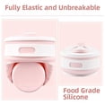 thumbnail image 4 of Paquete de 2 tazas de café plegables para viajes, tazas plegables de silicona reutilizables de 12 oz con tapa para acampar Fokelyi WMPH-1269-2, 4 of 7