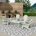 thumbnail image 6 of WestinTrends Malibu 3-Pieces Outdoor Table Set, Includes 1 Coffee Table and 2 Side Table, All Weather Poly Lumber Adirondack Patio Furniture Set, Sand, 6 of 8