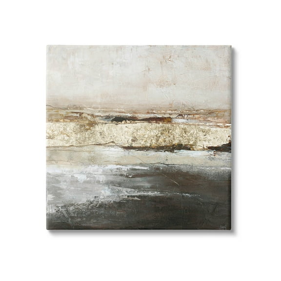 Ocean Landscape Abstract Composition Abstract Painting Gallery Wrapped Canvas Print Wall Art