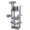 Grey, variant on PAWZ Road 68" Large Cat Tree Tower with Big Hammock and Multiple Cat Toy Ball for Indoor Cats Gray
