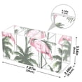 thumbnail image 3 of Flamingos and Palm Trees Acrylic Pencil Pen Holder Cup 4 Compartments Desktop Organiser 7.87"x2.78"x3.54", 3 of 7