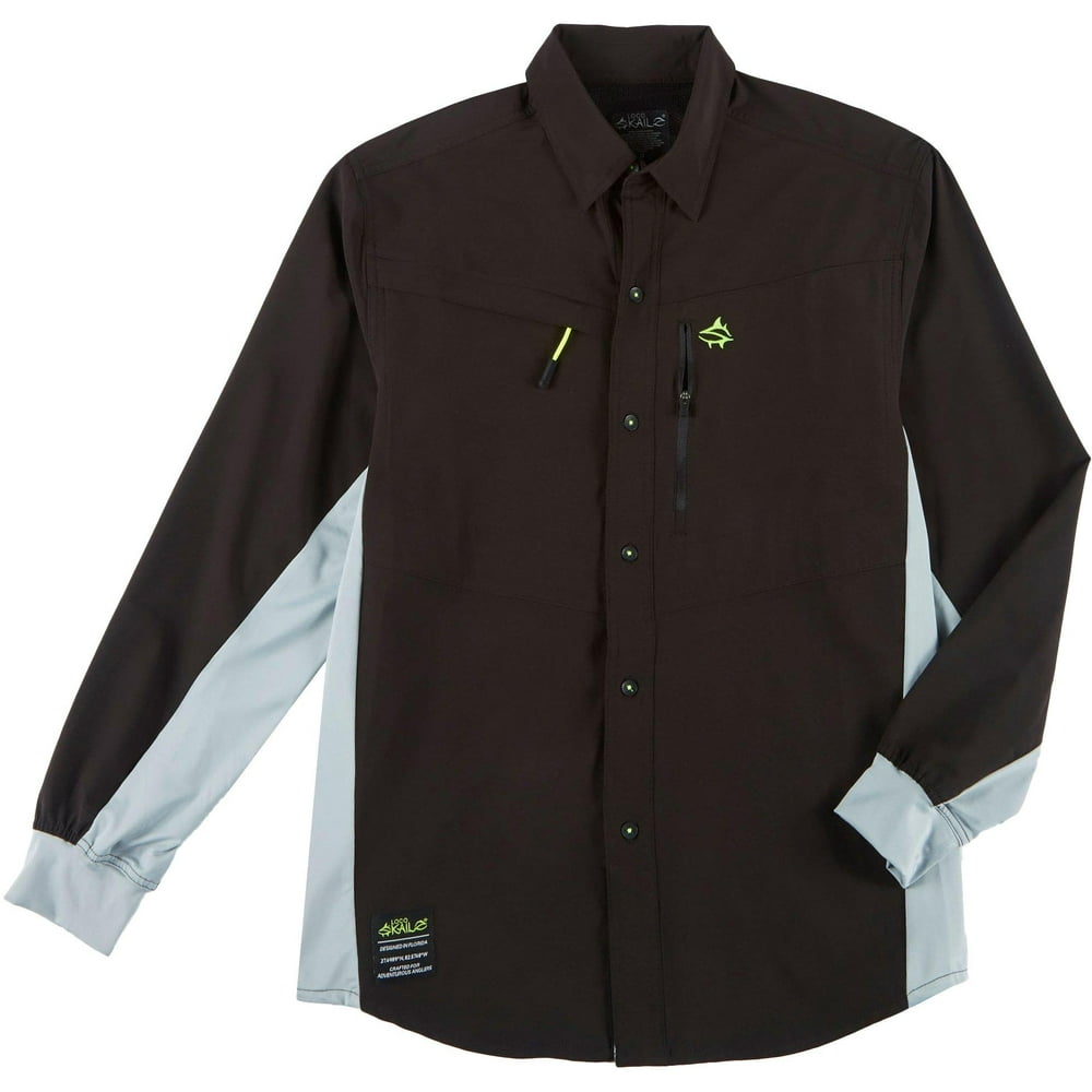 Loco Skailz Loco Skailz Mens Conquest Woven Long Sleeve Fishing Shirt