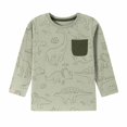 thumbnail image 4 of QGJZVUNL Boys Dinosour Printed Long Sleeve T Shirts Fall Casual Layer Tops Cartoon Round Neck Tshirts Size 2-3 Years, 4 of 5